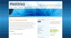 Desktop Screenshot of mastblau.com
