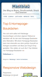 Mobile Screenshot of mastblau.com